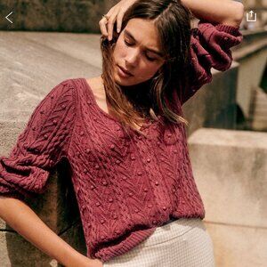 COPY - Sezane Beryl Cardigan Rose Pale - Size XS